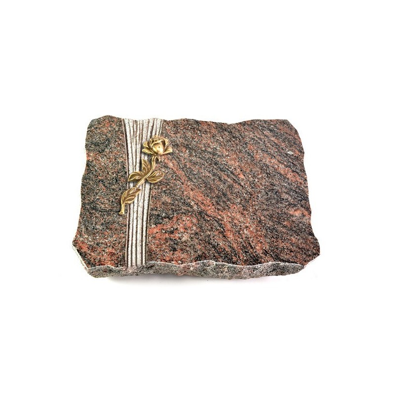 Grabplatte Himalaya Strikt Rose 7 (Bronze)
