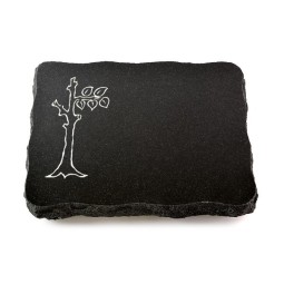 Grabplatte Indisch Black Pure Baum 2