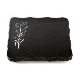 Grabplatte Indisch Black Pure Zweig 1