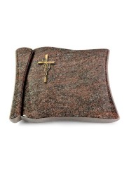 Grabbuch Voltaire/Paradiso Kreuz/Ähren (Bronze)