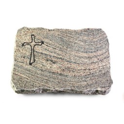 Grabplatte Juparana/Pure Kreuz 1