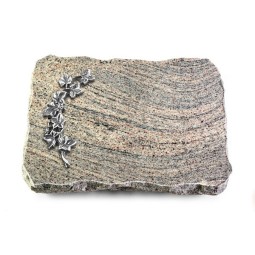 Grabplatte Juparana/Pure Efeu (Alu)