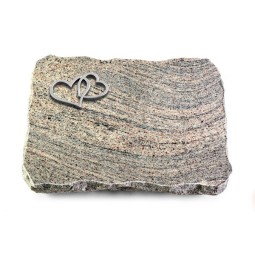 Grabplatte Juparana/Pure Herzen (Alu)