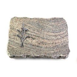 Grabplatte Juparana/Pure Lilienzweig (Alu)