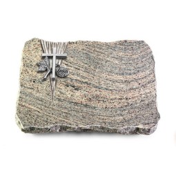 Grabplatte Juparana/Delta Kreuz 1 (Alu)