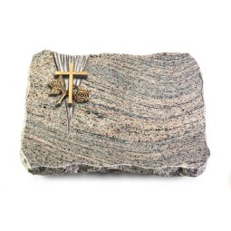 Grabplatte Juparana/Delta Kreuz 1 (Bronze)