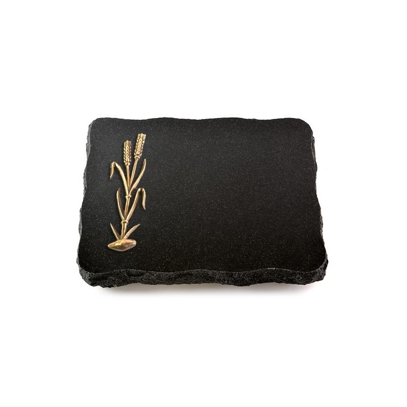 Grabplatte Indisch Black Pure Ähren 2 (Bronze)