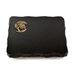 Grabplatte Indisch Black Pure Baum 1 (Bronze)