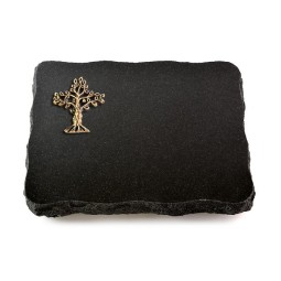 Grabplatte Indisch Black Pure Baum 2 (Bronze)