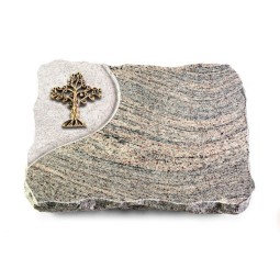 Grabplatte Juparana/Folio Baum 2 (Bronze)