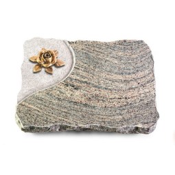 Grabplatte Juparana/Folio Rose 4 (Bronze)