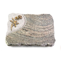 Grabplatte Juparana/Folio Rose 6 (Bronze)