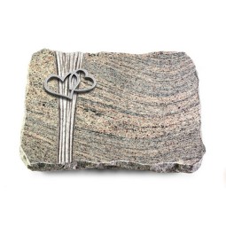 Grabplatte Juparana/Strikt Herzen (Alu)