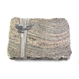 Grabplatte Juparana/Strikt Taube (Alu)