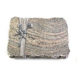 Grabplatte Juparana/Strikt Rose 10 (Alu)