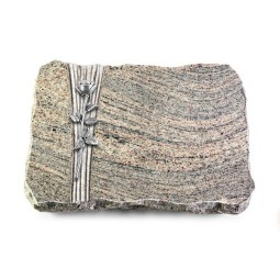 Grabplatte Juparana/Strikt Rose 12 (Alu)