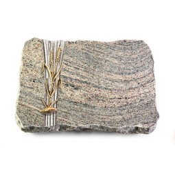 Grabplatte Juparana/Strikt Ähren 2 (Bronze)