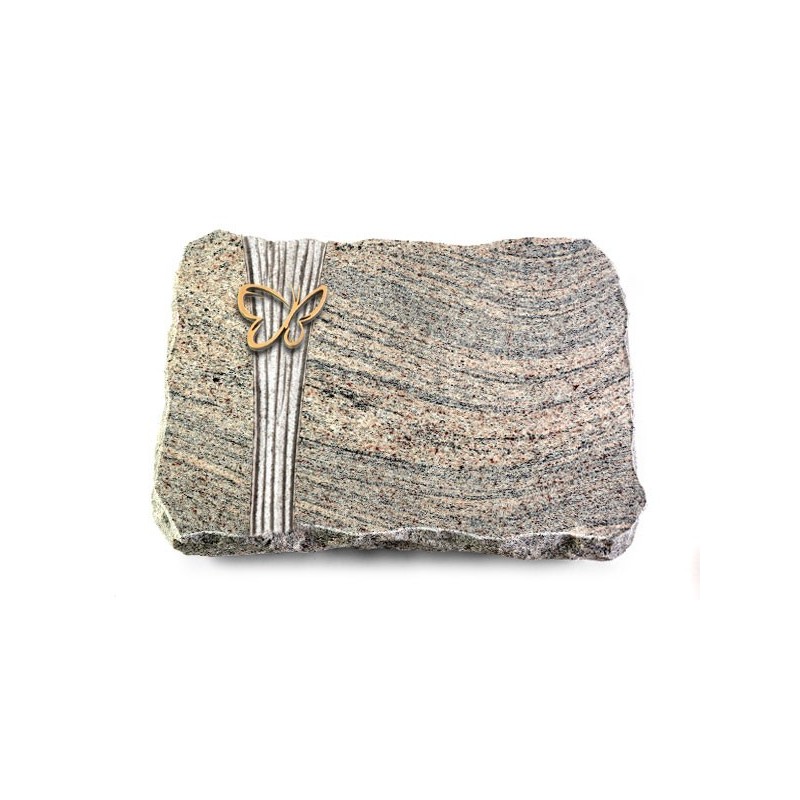 Grabplatte Juparana/Strikt Papillon (Bronze)