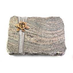 Grabplatte Juparana/Strikt Rose 4 (Bronze)