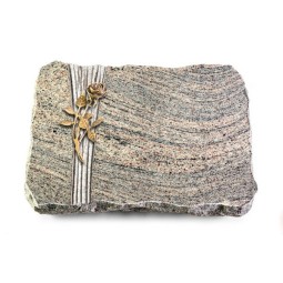 Grabplatte Juparana/Strikt Rose 6 (Bronze)