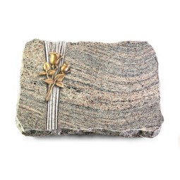 Grabplatte Juparana/Strikt Rose 11 (Bronze)