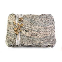 Grabplatte Juparana/Strikt Rose 13 (Bronze)