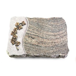 Grabplatte Juparana/Wave Efeu (Bronze)