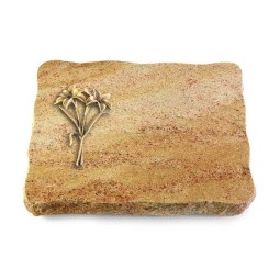 Grabplatte Kashmir/Pure Lilie (Bronze)