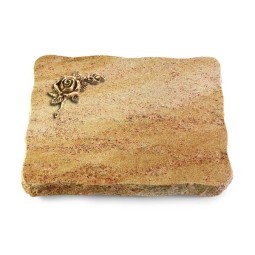 Grabplatte Kashmir/Pure Rose 1 (Bronze)