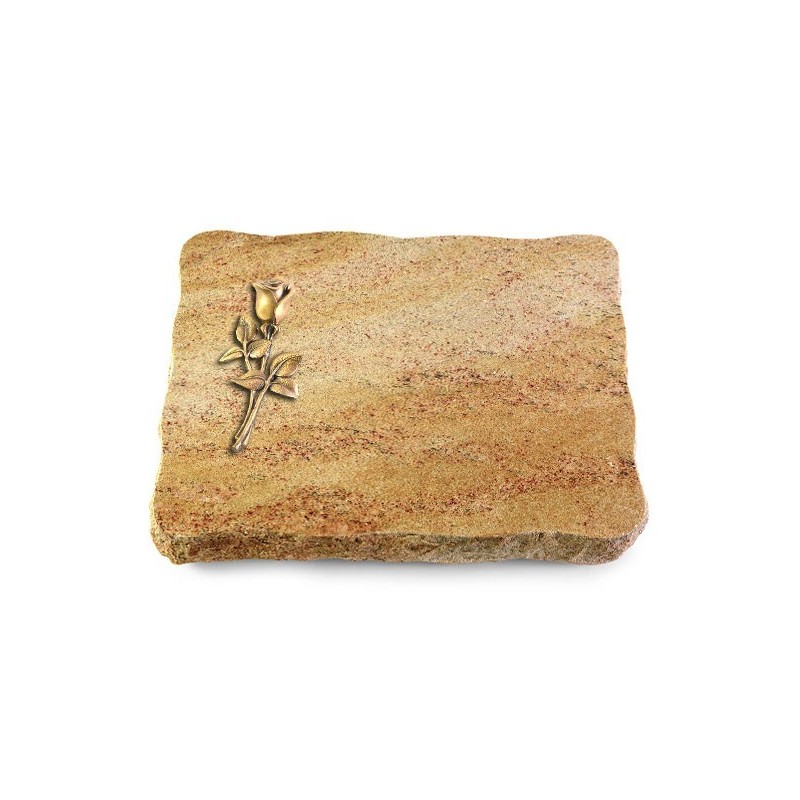 Grabplatte Kashmir/Pure Rose 8 (Bronze)