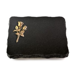 Grabplatte Indisch Black Pure Rose 11 (Bronze)