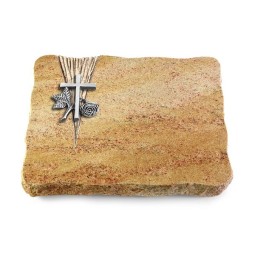 Grabplatte Kashmir/Delta Kreuz 1 (Alu)