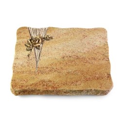 Grabplatte Kashmir/Delta Rose 1 (Bronze)