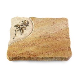 Grabplatte Kashmir/Folio Rose 2 (Bronze)