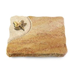 Grabplatte Kashmir/Folio Rose 3 (Bronze)