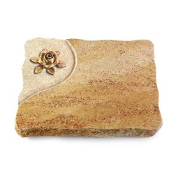 Grabplatte Kashmir/Folio Rose 4 (Bronze)