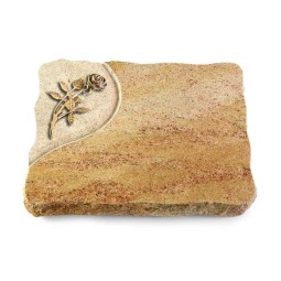 Grabplatte Kashmir/Folio Rose 6 (Bronze)