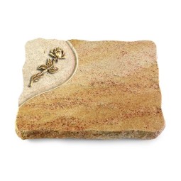 Grabplatte Kashmir/Folio Rose 7 (Bronze)