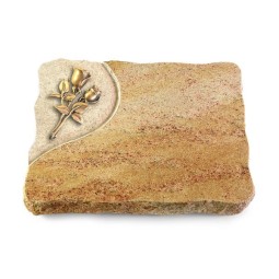 Grabplatte Kashmir/Folio Rose 11 (Bronze)