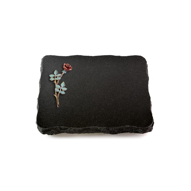 Grabplatte Indisch Black Pure Rose 4 (Color)