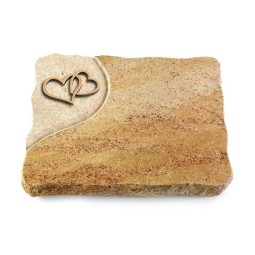 Grabplatte Kashmir/Folio Herzen (Bronze)