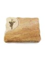 Grabplatte Kashmir/Folio Kreuz/Rose (Bronze)