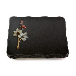 Grabplatte Indisch Black Pure Rose 5 (Color)