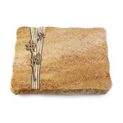 Grabplatte Kashmir/Strikt Rose 9 (Bronze)