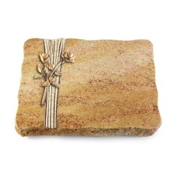 Grabplatte Kashmir/Strikt Rose 10 (Bronze)