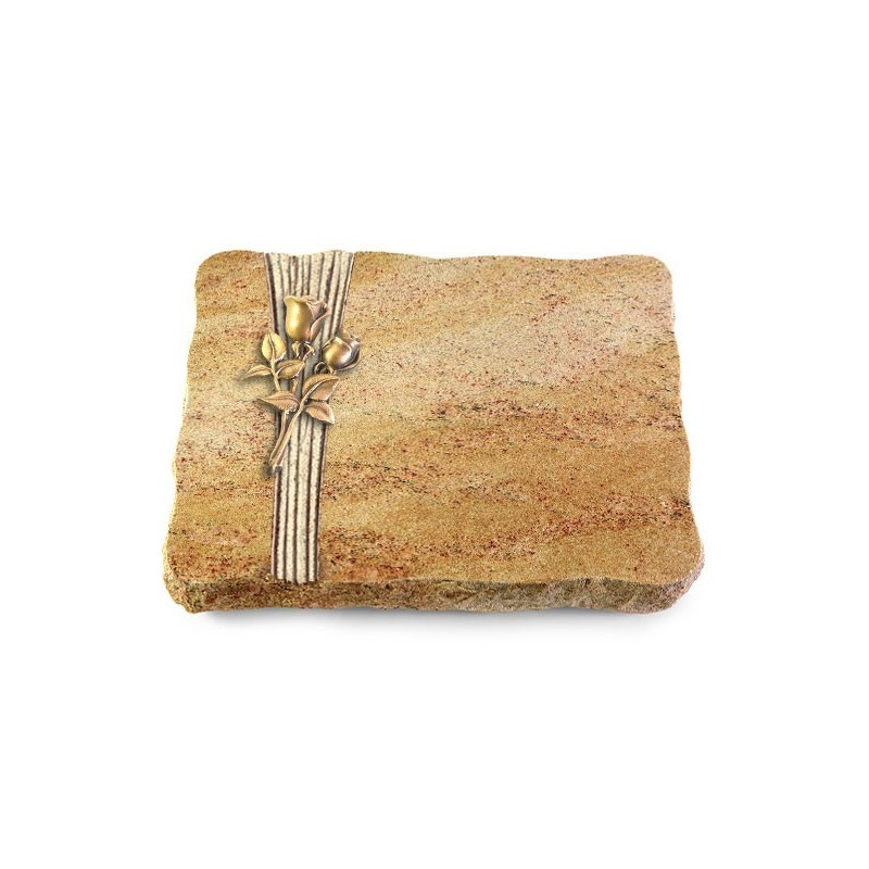 Grabplatte Kashmir/Strikt Rose 11 (Bronze)