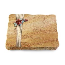 Grabplatte Kashmir/Strikt Rose 1 (Color)