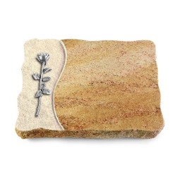 Grabplatte Kashmir/Wave Rose 12 (Alu)