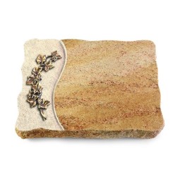 Grabplatte Kashmir/Wave Efeu (Bronze)