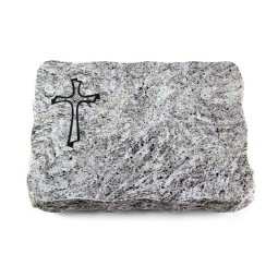 Grabplatte Marina Blue/Pure Kreuz 1